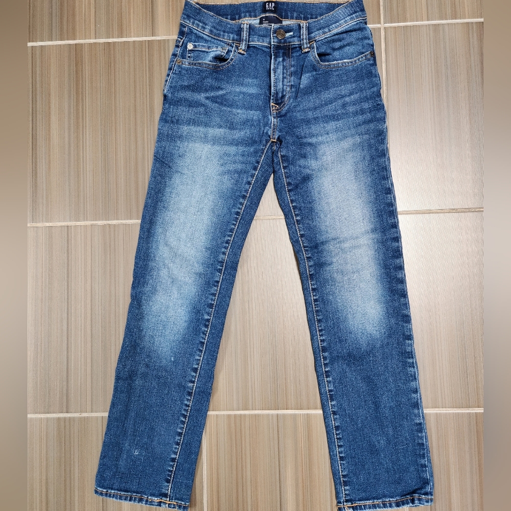 Gap Denim Boys Regular Stretch Straight Jeans, BLUE - SIZE 12R